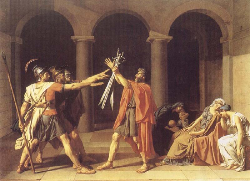 Jacques-Louis David The Oath of The Horatii France oil painting art